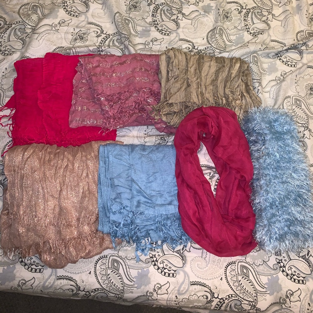 Bunch of scarves